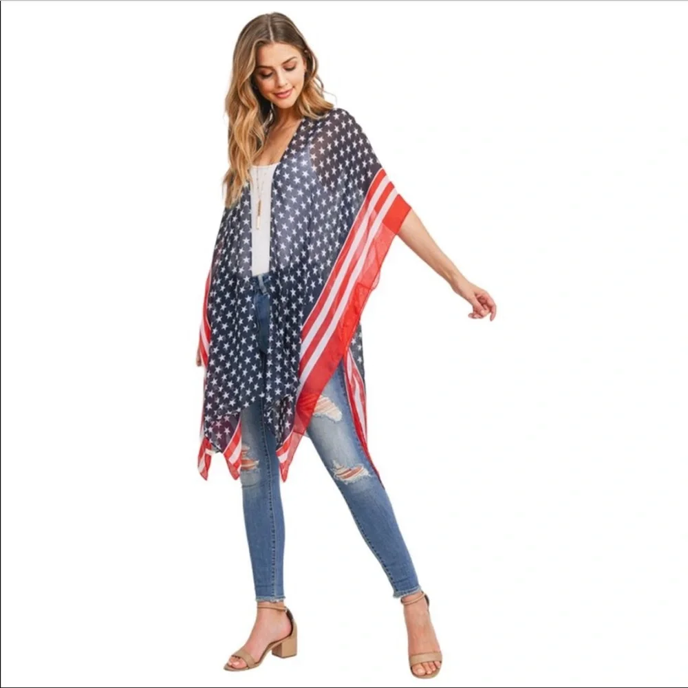 💙🇺🇸 ❤️ Patriotic kimono! - Picture 8 of 8